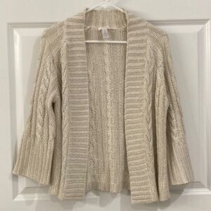 CHICOS— Shrug/Sweater/Topper. Size 1 (medium)